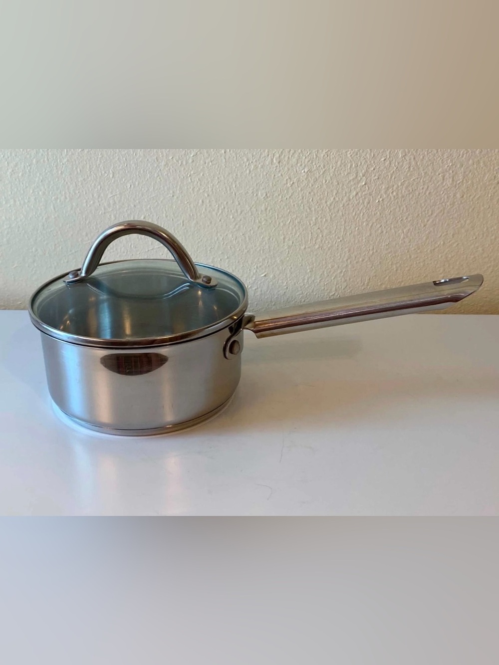 Wolfgang Puck Cafe Collection 18/10 Stainless Steel 6" Sauce Pot Pan with Lid